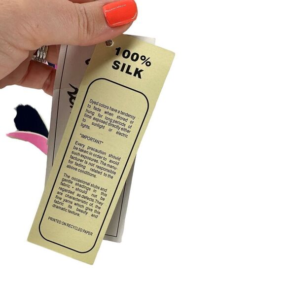 Peter Nygard Dress Silk Colorful Tropical Gemstone Boat Neck Size S Shift Boho - Picture 9 of 11